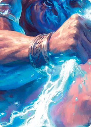 Enlightened Strike // Shelter from the Storm Double Sided Art Card (Middle Left) - GEM Pack 4