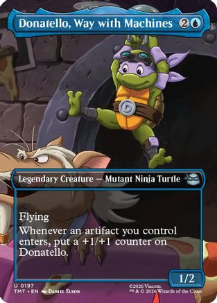 Donatello, Way with Machines (Borderless) (TMT-197) - Teenage Mutant Ninja Turtles