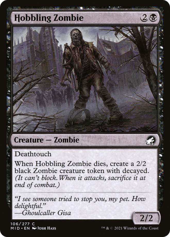 Hobbling Zombie [Innistrad: Midnight Hunt]