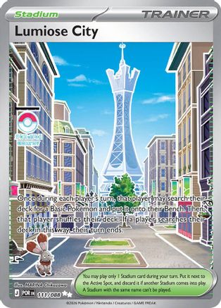 Lumiose City 111/088  - Holofoil ME03 Perfect Order - Ultra Rare