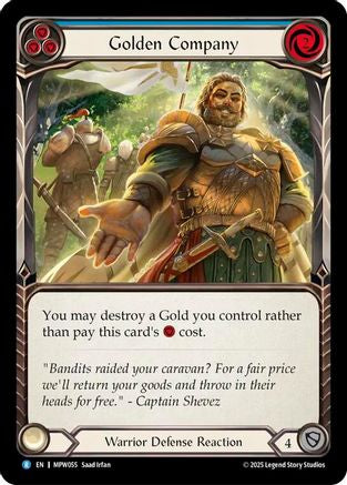 Golden Company (Blue) (MPW055) - Mastery Pack Warrior Rainbow Foil