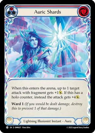 Auric Shards (Red) (OMN027) - Omens of the Third Age Rainbow Foil