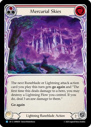 Mercurial Skies (Red) (OMN059) - Omens of the Third Age