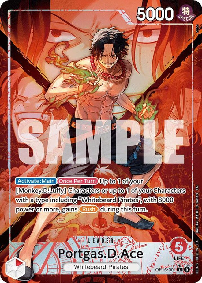 Portgas.D.Ace (001) (Alternate Art) (OP16-001) - The Time of Battle Foil