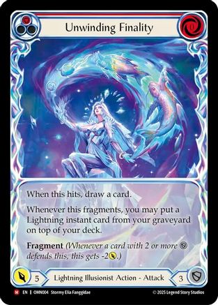 Unwinding Finality (Extended Art) (OMN004) - Omens of the Third Age Cold Foil