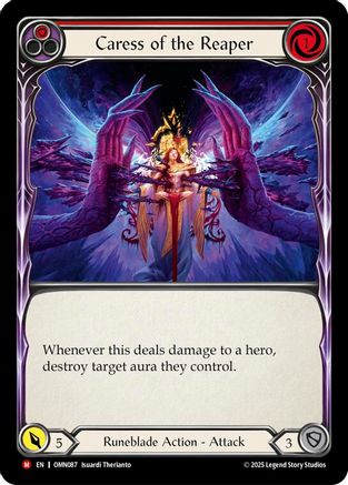 Caress of the Reaper (OMN087) - Omens of the Third Age Cold Foil