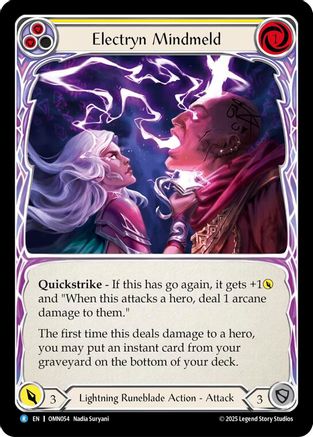 Electryn Mindmeld (Yellow) (OMN054) - Omens of the Third Age Rainbow Foil