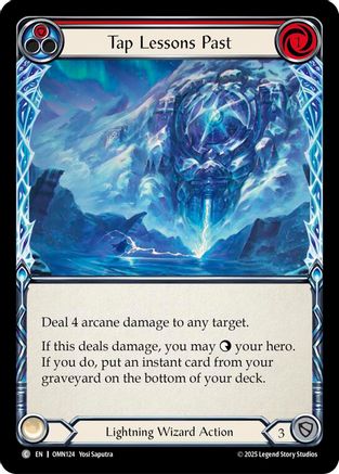 Tap Lessons Past (Red) (OMN124) - Omens of the Third Age Rainbow Foil