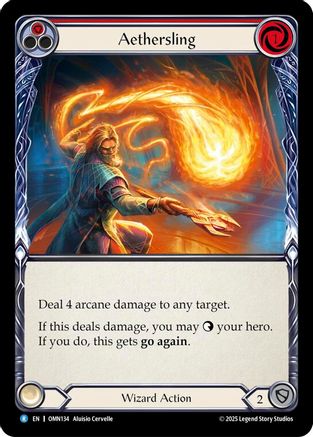 Aethersling (Red) (OMN134) - Omens of the Third Age Rainbow Foil