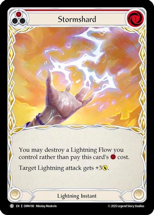 Stormshard (Red) (OMN190) - Omens of the Third Age Rainbow Foil