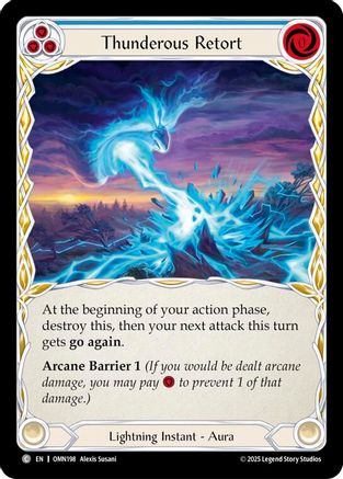 Thunderous Retort (Blue) (OMN198) - Omens of the Third Age
