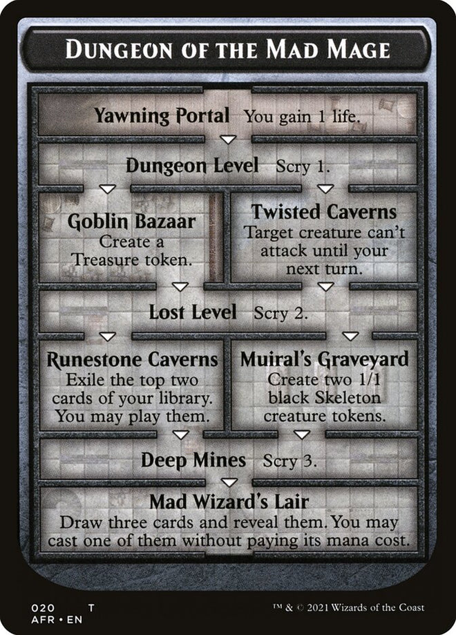 Dungeon of the Mad Mage // Tomb of Annihilation Double-Sided Token [Dungeons & Dragons: Adventures in the Forgotten Realms Tokens]