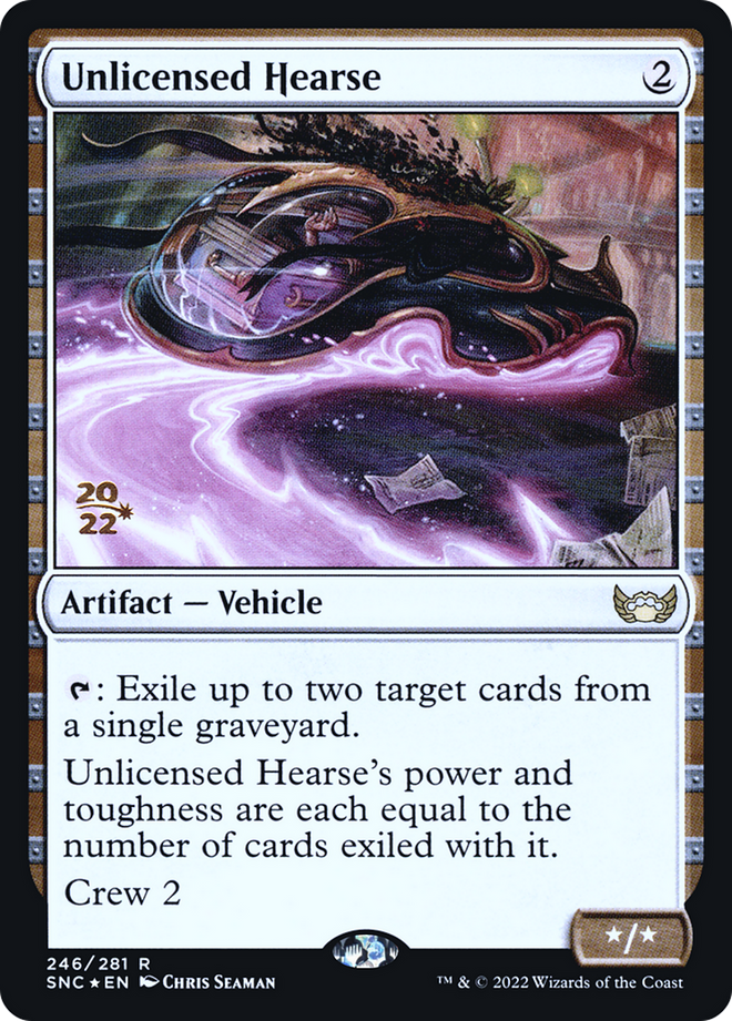 Unlicensed Hearse [Streets of New Capenna Prerelease Promos]