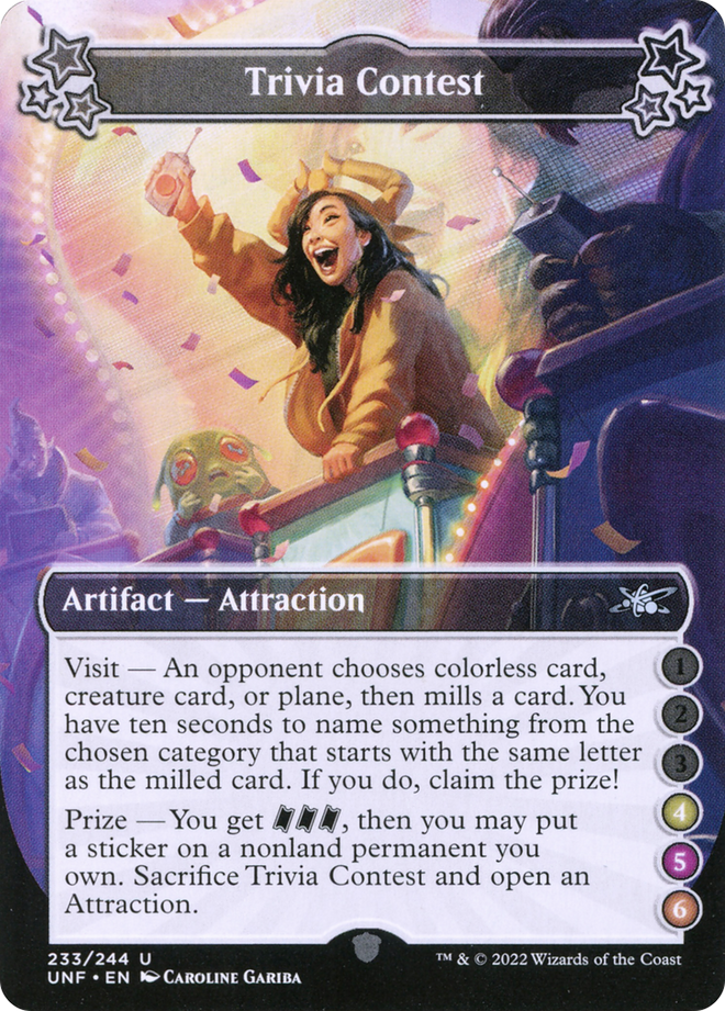 Trivia Contest (4-5-6) [Unfinity]