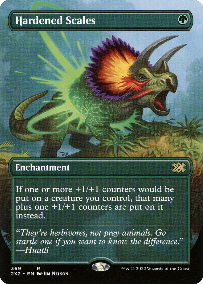 Hardened Scales (Borderless Alternate Art) [Double Masters 2022]