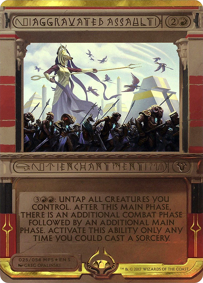 Aggravated Assault (MPS2-025) - Amonkhet Invocations (Borderless) Foil