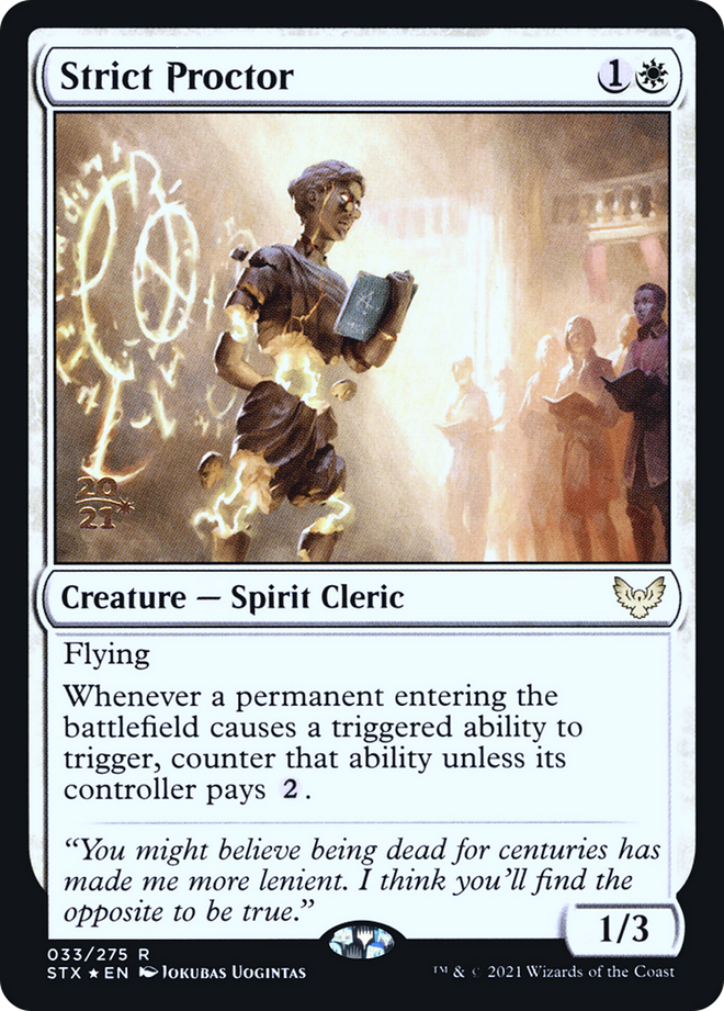 Strict Proctor [Strixhaven: School of Mages Prerelease Promos]
