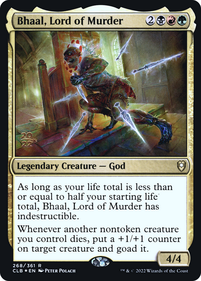 Bhaal, Lord of Murder [Commander Legends: Battle for Baldur's Gate Prerelease Promos]