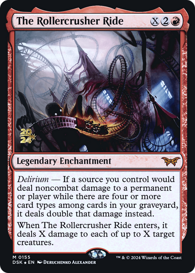 The Rollercrusher Ride (0155) [Duskmourn: House of Horror Prerelease Promos]