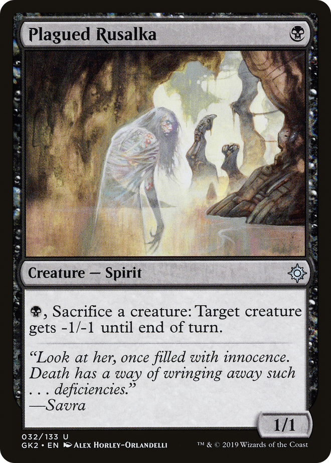 Plagued Rusalka [Ravnica Allegiance Guild Kit]