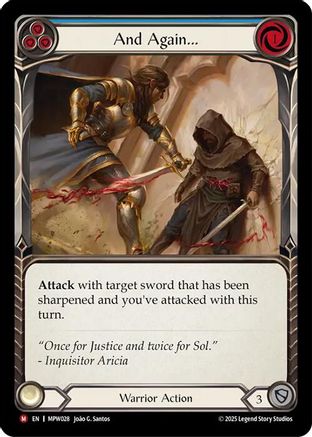 And Again... (MPW028) - Mastery Pack Warrior Rainbow Foil