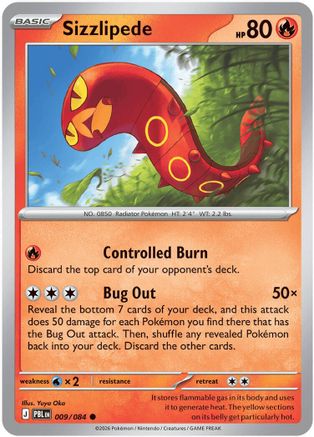 Sizzlipede 009  ME05 Pitch Black - Common