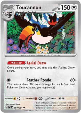 Toucannon 068/084  - Reverse Holofoil ME05 Pitch Black - Uncommon
