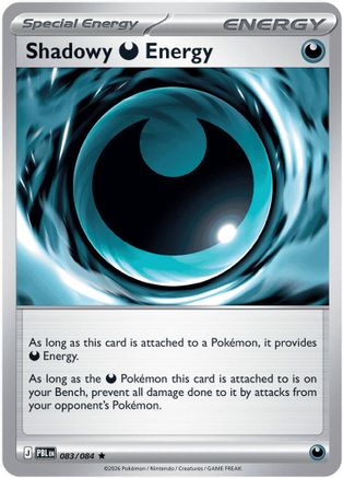 Shadowy Darkness Energy 083  - Holofoil ME05 Pitch Black - Rare