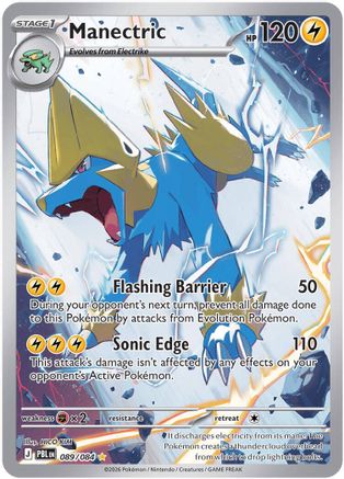 Manectric 089/084  - Holofoil ME05 Pitch Black - Illustration Rare