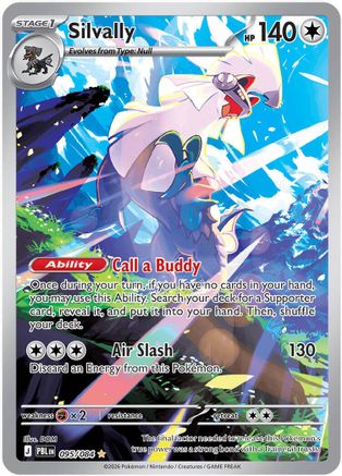 Silvally 095/084  - Holofoil ME05 Pitch Black - Illustration Rare