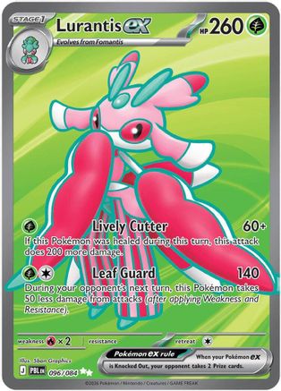 Lurantis ex 096/084  - Holofoil ME05 Pitch Black - Ultra Rare