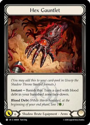Hex Gauntlet (IAR004) - Usurp the Shadow Throne Cold Foil