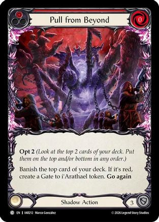 Pull from Beyond (Red) (IAR212) - Usurp the Shadow Throne Rainbow Foil