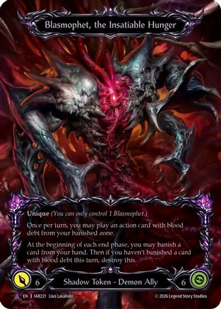 Blasmophet, the Insatiable Hunger (Marvel) (IAR221) - Usurp the Shadow Throne Cold Foil
