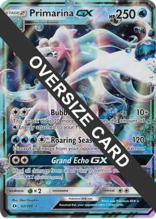 Primarina GX 042  - Holofoil Jumbo Cards - Ultra Rare