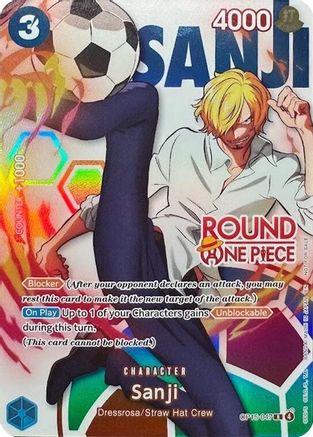 Sanji (Round 1 Promo) (OP15-047) - One Piece Promotion Cards Foil