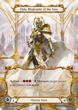 Hala, Bladesaint of the Vow (Marvel) (MPW003) - Mastery Pack Warrior Cold Foil