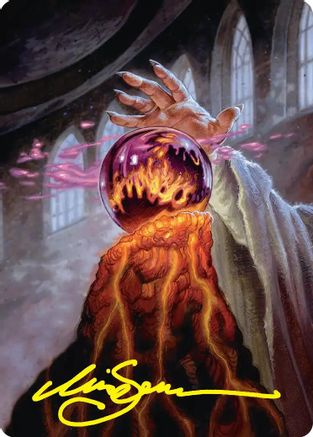 Palantir of Orthanc Art Card (Gold-Stamped Signature) (ASHOB-037) - Art Series: The Hobbit
