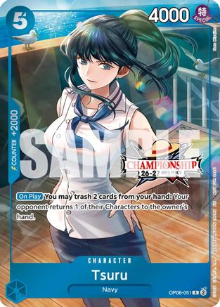 Tsuru (CS 26-27 Celebration Pack) (OP06-051) - One Piece Promotion Cards Foil