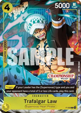 Trafalgar Law (CS 26-27 Event Pack Finalist Ver.) (P-088) - One Piece Promotion Cards Foil