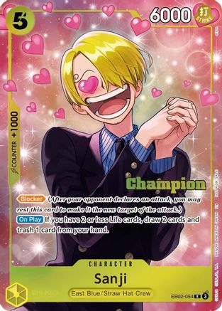Sanji (CS 26-27 Winner Card Set Vol. 1) (EB04-052) - One Piece Promotion Cards Foil
