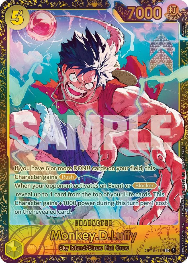 Monkey.D.Luffy (OP15-119) (OP15-119) - One Piece Promotion Cards Foil