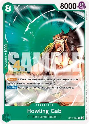 Howling Grab (OP17-024) - The World's Strongest Warriors Release Event Cards