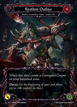 Restless Outlaw (Marvel) (IAR086) - Usurp the Shadow Throne Cold Foil