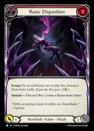 Runic Disposition (Red) (IAR146) - Usurp the Shadow Throne