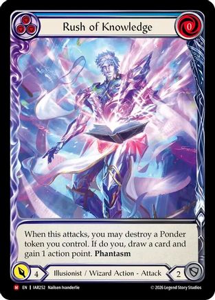 Rush of Knowledge (Extended Art) (IAR252) - Usurp the Shadow Throne Rainbow Foil