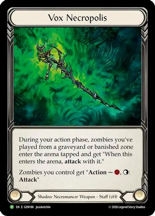 Vox Necropolis (GEM186) - GEM Pack 6 Cold Foil