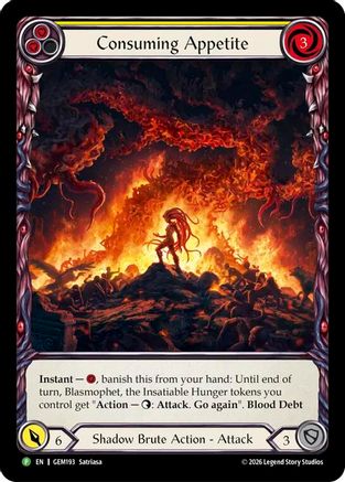 Consuming Appetite (GEM193) - GEM Pack 6 Rainbow Foil