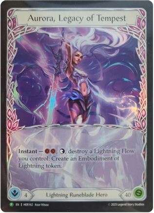 Aurora, Legacy of Tempest - HER162 (HER162) - Flesh and Blood: Promo Cards Rainbow Foil