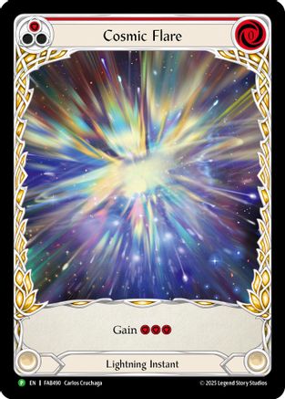 Cosmic Flare - FAB490 (FAB490) - Flesh and Blood: Promo Cards Rainbow Foil